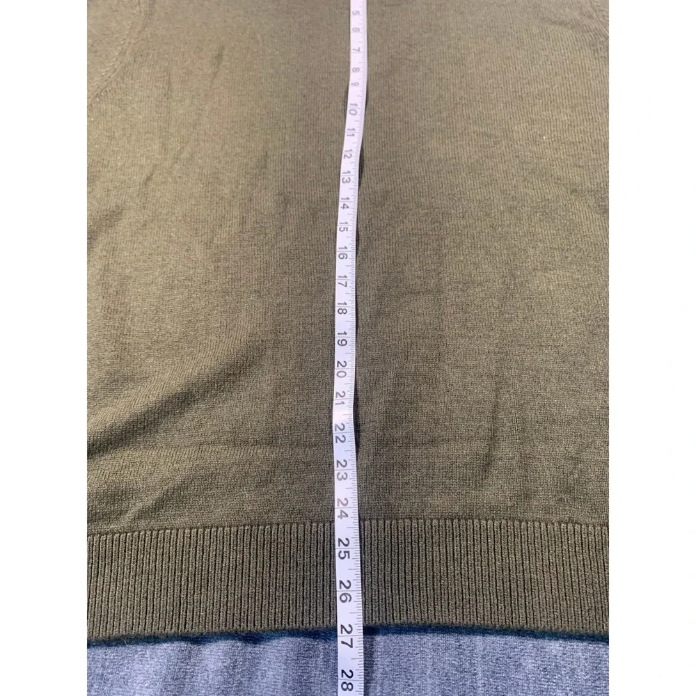 Ted Baker London Mens Olive‎ Green Textured Crew Neck Sweater Size 6
